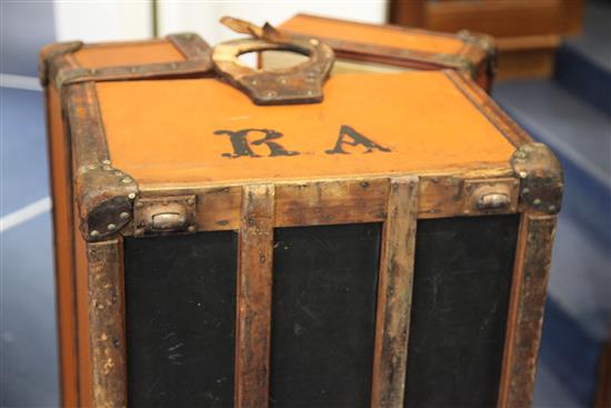 An early 20th century Louis Vuitton cabin trunk, W.3ft 4in.